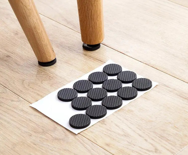 48pcs Self Adhesive Furniture Leg Pads Table Foot Cap Cover Thickening Felt Pad Anti Slip Mat Furniture Feet Floor Protector Pad