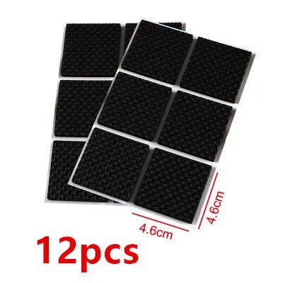 48pcs Self Adhesive Furniture Leg Pads Table Foot Cap Cover Thickening Felt Pad Anti Slip Mat Furniture Feet Floor Protector Pad 06