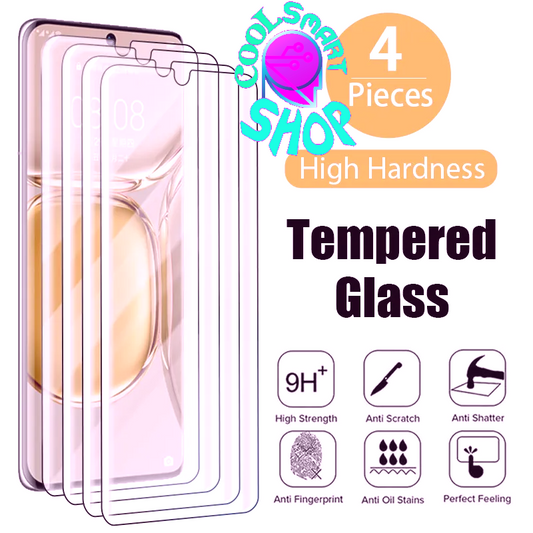 4pcs Proective Glass for Huawei P50 P40 P30 Mate 30 20 Lite P20 Pro P Smart S Z 2021 2020 2019 Glass for Huawei Y9 Y7 Y6 Y5 2019 4pcs Tempered Glass