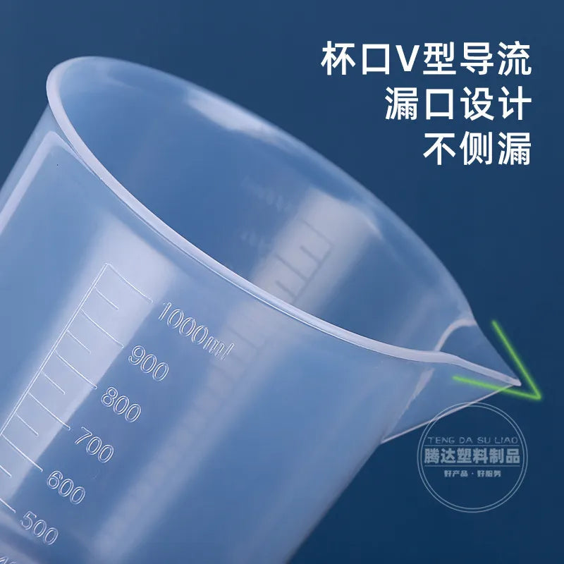 500ml Plastic Measuring Cup, PP Graduated Cup, Thickened Plastic Beaker, Laboratory Chemical Measuring Cup, Kitchen Bar Supplies