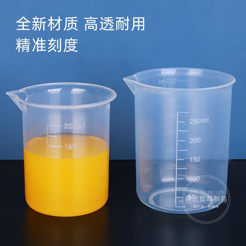 500ml Plastic Measuring Cup, PP Graduated Cup, Thickened Plastic Beaker, Laboratory Chemical Measuring Cup, Kitchen Bar Supplies