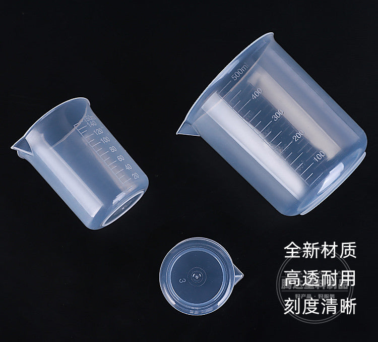 500ml Plastic Measuring Cup, PP Graduated Cup, Thickened Plastic Beaker, Laboratory Chemical Measuring Cup, Kitchen Bar Supplies