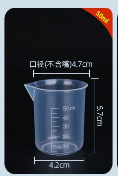 500ml Plastic Measuring Cup, PP Graduated Cup, Thickened Plastic Beaker, Laboratory Chemical Measuring Cup, Kitchen Bar Supplies 50ml