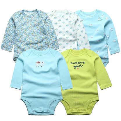 5Pcs/Lot Baby bodysuits High Quality Uniesx Newborn Baby Clothes 100% Cotton Baby Clothing set infant bebe Baby boy girl Clothes Purple