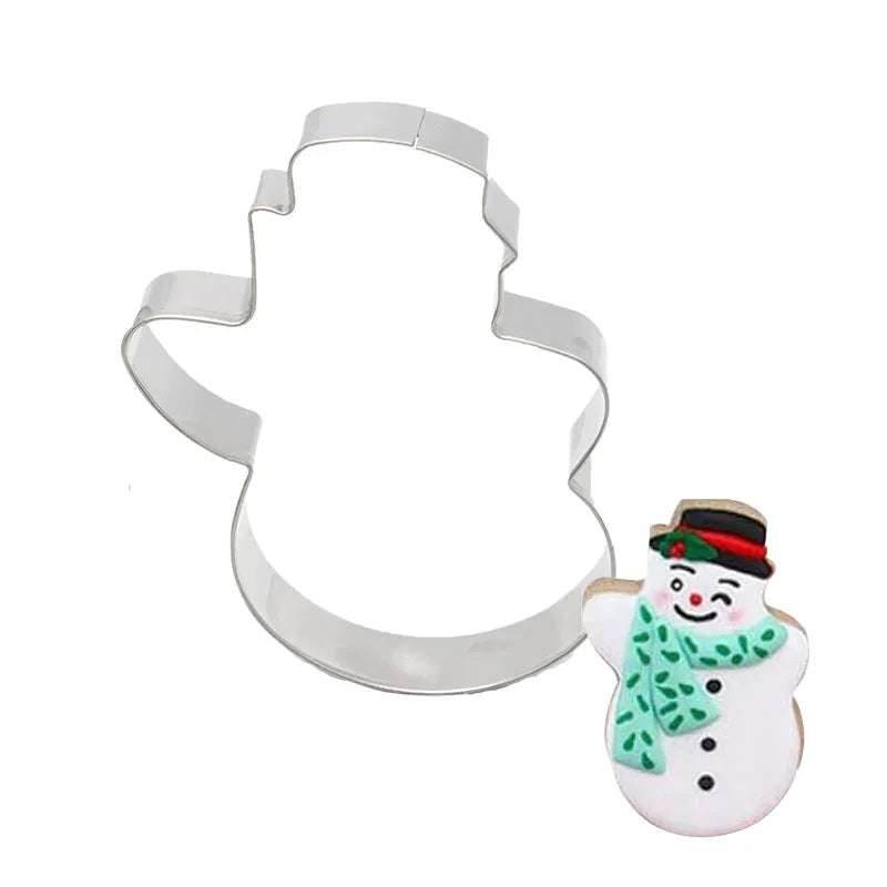 5Pcs/set Christmas Cookie Cutter Gingerbread Xmas Tree Mold Christmas Cake Decoration Tool Navidad Gift DIY Baking Biscuit Mould