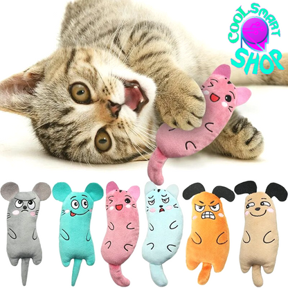 Teeth Grinding Catnip Toys Interactive Plush Cat Toy Mouse Shape Chewing Claws Thumb Bite Cat Mint For Cats Funny Little Pillow