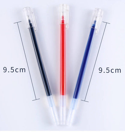 6 Pcs/Set High Capacity Gel Pen 0.5mm Black Blue Red Big Capacity Ink Student Test Office Signature Pens School Writing Supplies