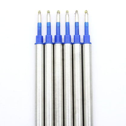 6 pcs/lot high quality beads pen refill ball rolling ball pen refill school office stationery 6PCS Blue