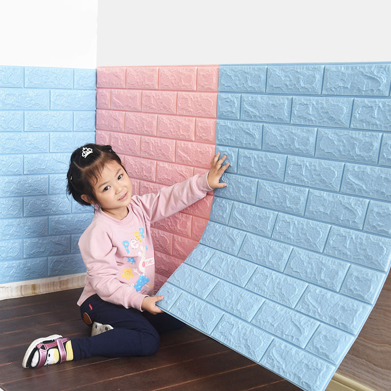 70x38cm 3D Wall Stickers Self Adhesive Foam Brick Room Decor DIY 3D Wallpaper Wall Decor Living Wall Sticker For Kids Room