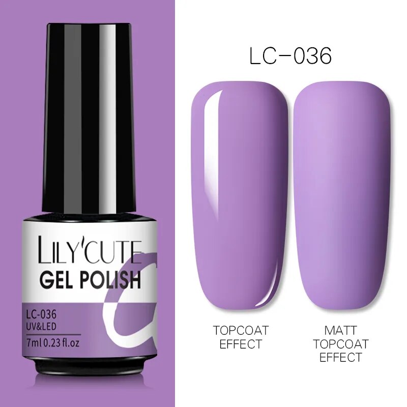 7ML Gel Nail Polish Nude Vernis Semi-Permanent Nail Polish For Nails Soak Off UV LED UV Gel DIY Nail Art Gel Varnishes LC-36