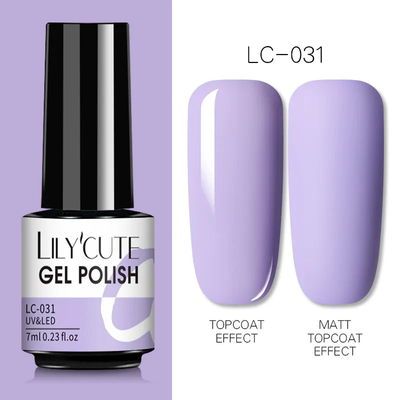 7ML Gel Nail Polish Nude Vernis Semi-Permanent Nail Polish For Nails Soak Off UV LED UV Gel DIY Nail Art Gel Varnishes LC-31