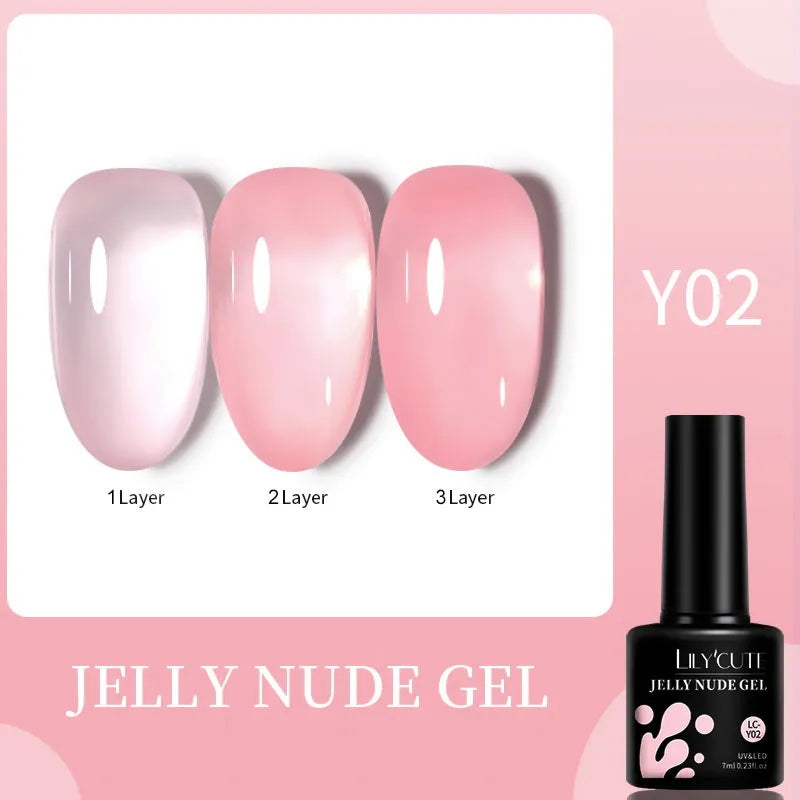 7ML Gel Nail Polish Nude Vernis Semi-Permanent Nail Polish For Nails Soak Off UV LED UV Gel DIY Nail Art Gel Varnishes 54674-2