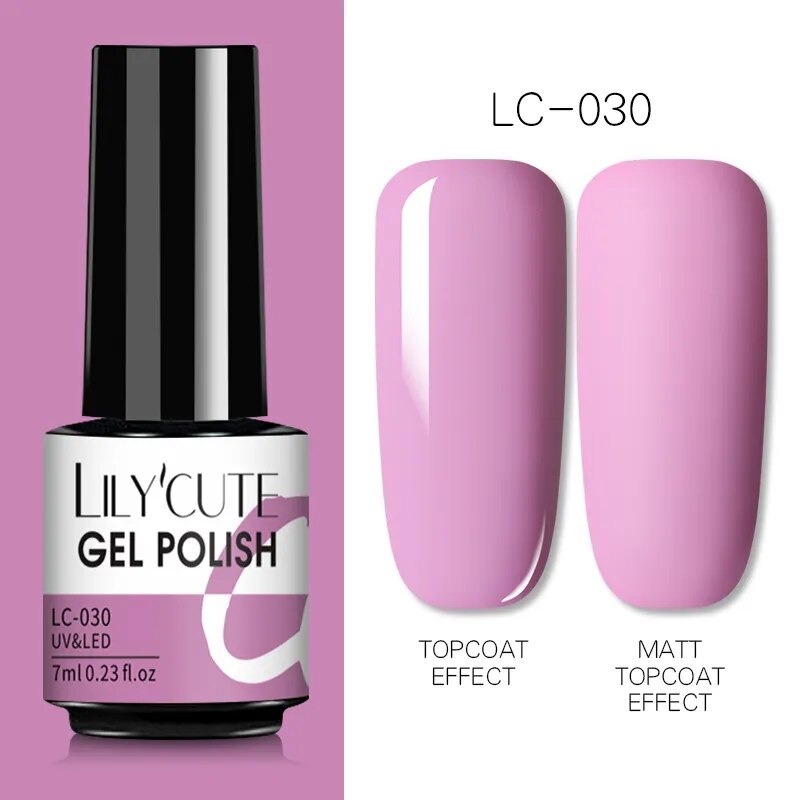7ML Gel Nail Polish Nude Vernis Semi-Permanent Nail Polish For Nails Soak Off UV LED UV Gel DIY Nail Art Gel Varnishes LC-30