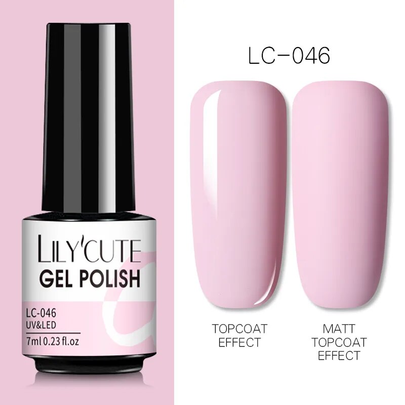 7ML Gel Nail Polish Nude Vernis Semi-Permanent Nail Polish For Nails Soak Off UV LED UV Gel DIY Nail Art Gel Varnishes LC-46