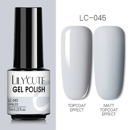 7ML Gel Nail Polish Nude Vernis Semi-Permanent Nail Polish For Nails Soak Off UV LED UV Gel DIY Nail Art Gel Varnishes LC-45