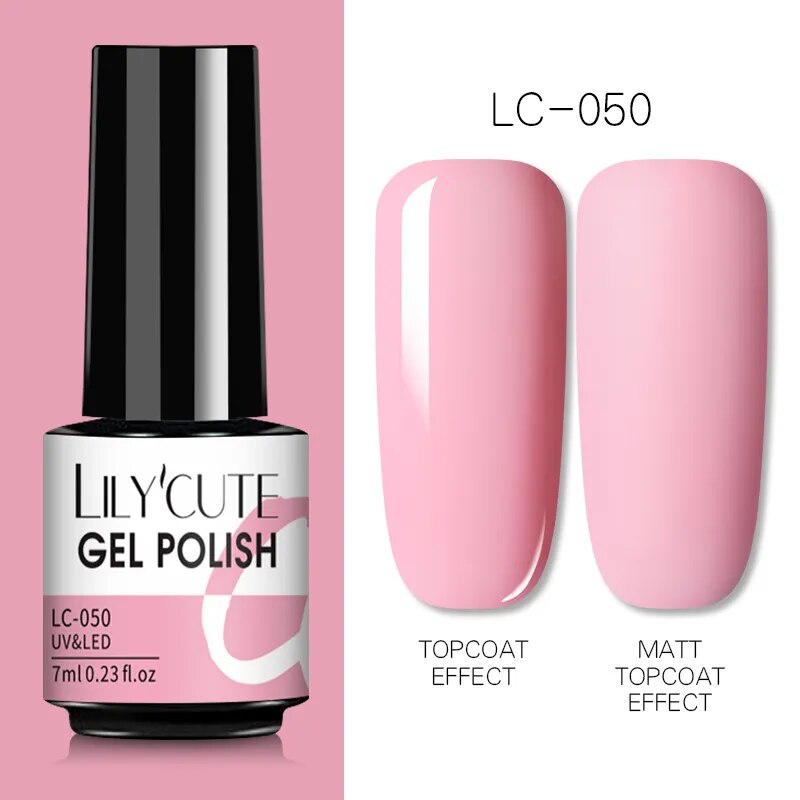 7ML Gel Nail Polish Nude Vernis Semi-Permanent Nail Polish For Nails Soak Off UV LED UV Gel DIY Nail Art Gel Varnishes LC-50