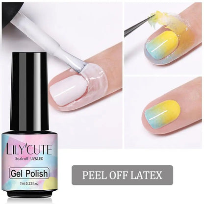 7ML Gel Nail Polish Nude Vernis Semi-Permanent Nail Polish For Nails Soak Off UV LED UV Gel DIY Nail Art Gel Varnishes Peel Off Latex