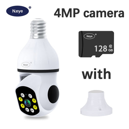 8MP 4K WiFi Panoramic Light Bulb Camera with 360-Degree View for Home Surveillance and Security 4MP CAM 128g China