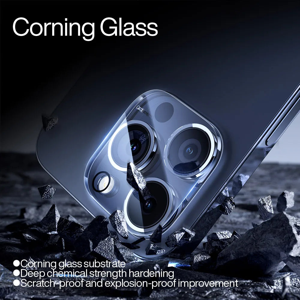 One-piece Full-screen Corning Glass Lens Film for iPhone 15 Pro Max 15 Plus HD Lens Tempered Glass for iPhone 15 Pro