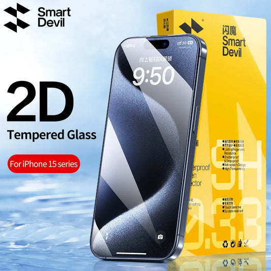 Screen Protector for iPhone 15 Pro Max 15 15 Plus Tempered Glass 14 11 12 13 Mini X XS XR Non-full Cover Front Film 1PCS HD