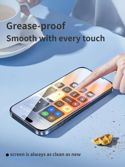 Schott Glass Dust-free Screen Protector for iPhone 15 Pro Max 15 Plus HD Full Cover Tempered Glass for iPhone 15 Pro