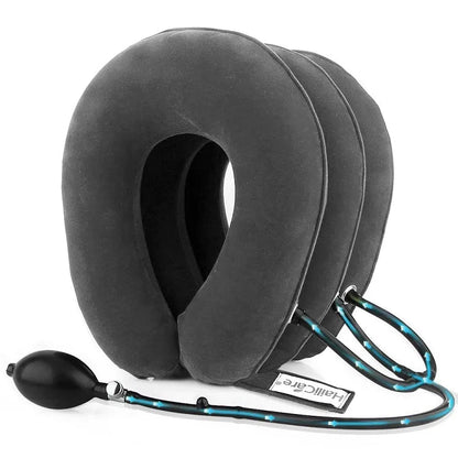 Air Inflatable Cervical Collar Neck Traction Tractor Support Massage Pillow Pain Relief Relax Health Care Neck Head Stretcher