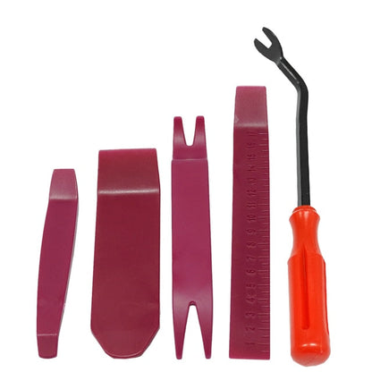 Auto Door Clip Panel Trim Removal Tools Kits Navigation Blades Disassembly Plastic Car Interior Seesaw Conversion Repairing Tool Red