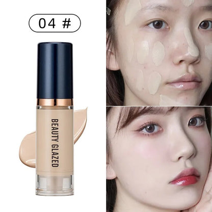 BEAUTY GLAZED Base Makeup Matte Concealer Primer Cream Half Cover Foundation Base Cosmetics Liquid Foundation Whitening Make Up