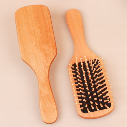 Brushes Anti-static Suitable for Ladies Etc Comb Hair Brush Comb Square Air Cushion Comb Wooden Spa Massage Natural Wood Inserts