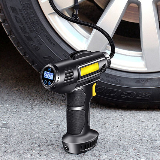 Car Air Pump 12V Portable Car Air Compressor Digital Inflator for Motorcycles Bicycle Boat Tyre Inflato with Led Light