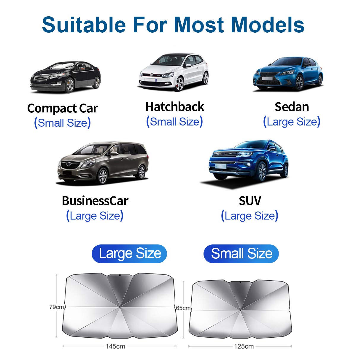 Car Sunshade Umbrella Car Front Window Sunshade Cover Car Sunshade Cover Car Windshield Protection Accessories