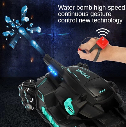 Child Water Bomb Tank Rc Car Kid Toy Gesture Induction 4Wd Radio Control Stunt Car Vehicle Drift Rc Toys with Light and Music