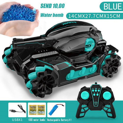 Child Water Bomb Tank Rc Car Kid Toy Gesture Induction 4Wd Radio Control Stunt Car Vehicle Drift Rc Toys with Light and Music