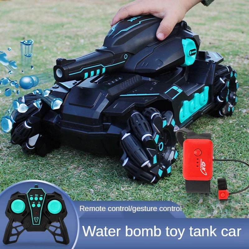 Child Water Bomb Tank Rc Car Kid Toy Gesture Induction 4Wd Radio Control Stunt Car Vehicle Drift Rc Toys with Light and Music