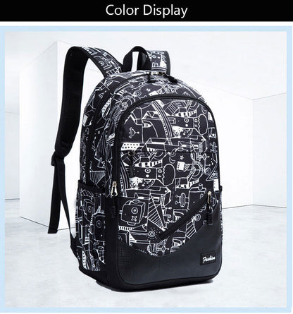 Children Printing School Backpack Large-Capacity Orthopedic Schoolbag For Boys Girls Laptop Backpacks Teenage Nylon School Bags