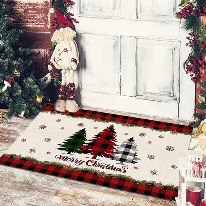 Christmas Decoration Floor Mat Entrance Door Bedroom Bath Toilet Anti Slip Mat Carpet Merry Christmas Navidad New Year Gift 5