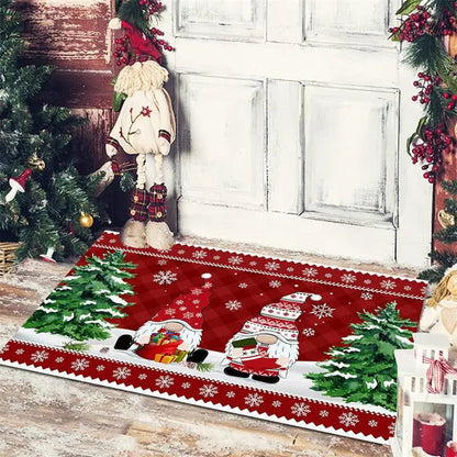 Christmas Decoration Floor Mat Entrance Door Bedroom Bath Toilet Anti Slip Mat Carpet Merry Christmas Navidad New Year Gift 6