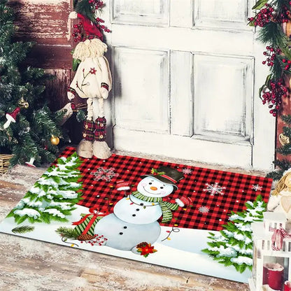 Christmas Decoration Floor Mat Entrance Door Bedroom Bath Toilet Anti Slip Mat Carpet Merry Christmas Navidad New Year Gift 7
