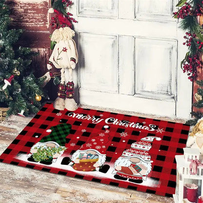 Christmas Decoration Floor Mat Entrance Door Bedroom Bath Toilet Anti Slip Mat Carpet Merry Christmas Navidad New Year Gift 14