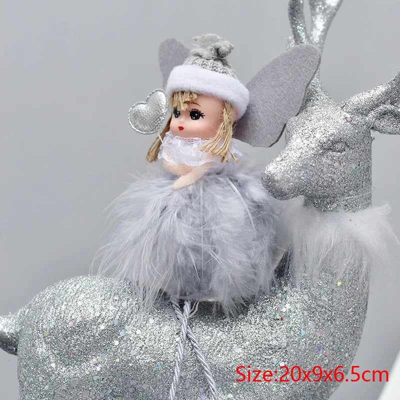 Christmas Decorations Christmas Angel Dolls New Year Gifts Navidad Xmas Tree Ornaments for Home Natal Noel Fall Decor