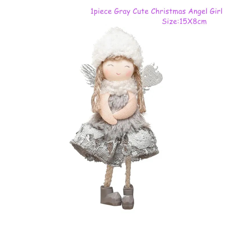 Christmas Decorations Christmas Angel Dolls New Year Gifts Navidad Xmas Tree Ornaments for Home Natal Noel Fall Decor