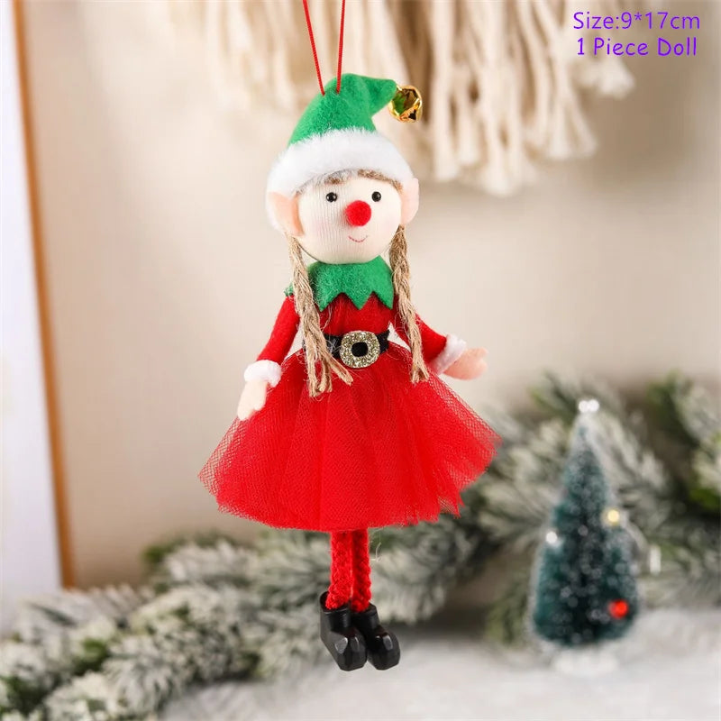 Christmas Decorations Christmas Angel Dolls New Year Gifts Navidad Xmas Tree Ornaments for Home Natal Noel Fall Decor