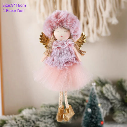 Christmas Decorations Christmas Angel Dolls New Year Gifts Navidad Xmas Tree Ornaments for Home Natal Noel Fall Decor