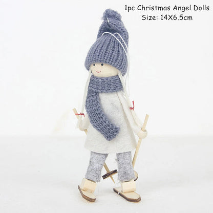 Christmas Decorations Christmas Angel Dolls New Year Gifts Navidad Xmas Tree Ornaments for Home Natal Noel Fall Decor