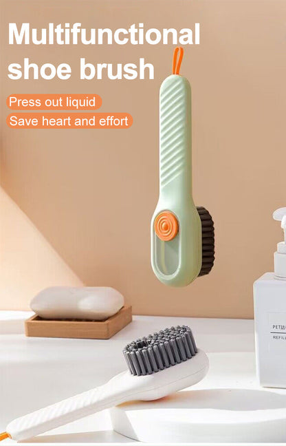 Cleaning Brush Soft Bristled Liquid Shoe Brush Long Handle Brush Clothes Brush Shoe Clothing Board Brush Household Cleaning Tool