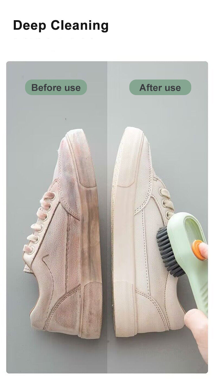 Cleaning Brush Soft Bristled Liquid Shoe Brush Long Handle Brush Clothes Brush Shoe Clothing Board Brush Household Cleaning Tool