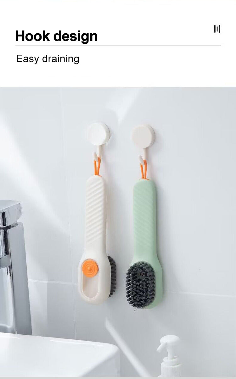 Cleaning Brush Soft Bristled Liquid Shoe Brush Long Handle Brush Clothes Brush Shoe Clothing Board Brush Household Cleaning Tool