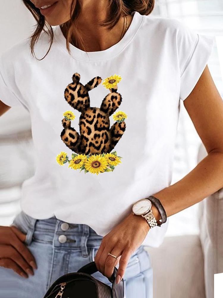 Clothing Fashion Tee Women T-shirt Summer Short Sleeve Print Clothes Music Sweet Trend Cute Graphic T Shirt Female Top MGQ29664