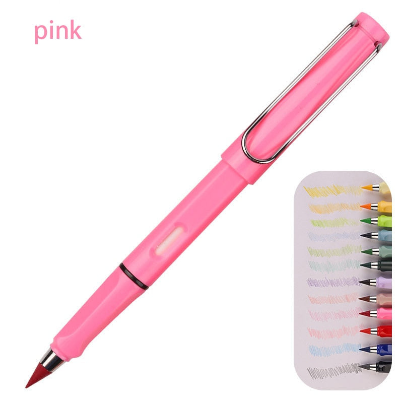 Colored Pencils New Technology Unlimited Writing No Ink Novelty Art Sketch Painting Tools Kid Gift School Supplies Stationery pink