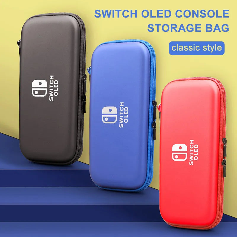 Crystal Clear Case Kit for Nintendo Switch Oled Carrying Travel Bag Pouch for Ns Oled Game Console Protection & Screen Protector